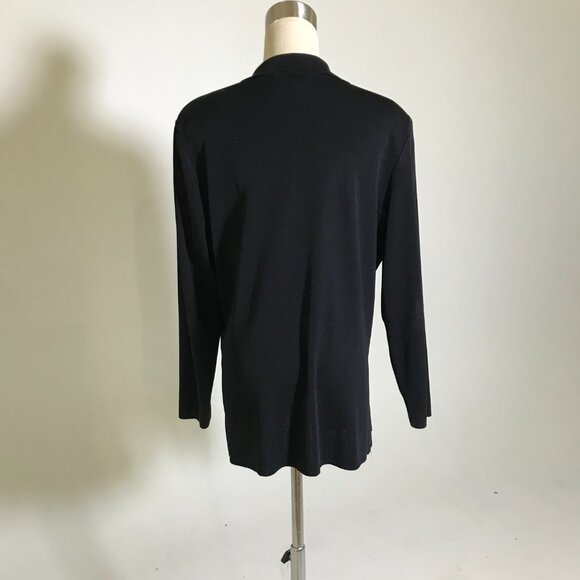 Misook Red Trim Cardigan - Picture 3 of 3